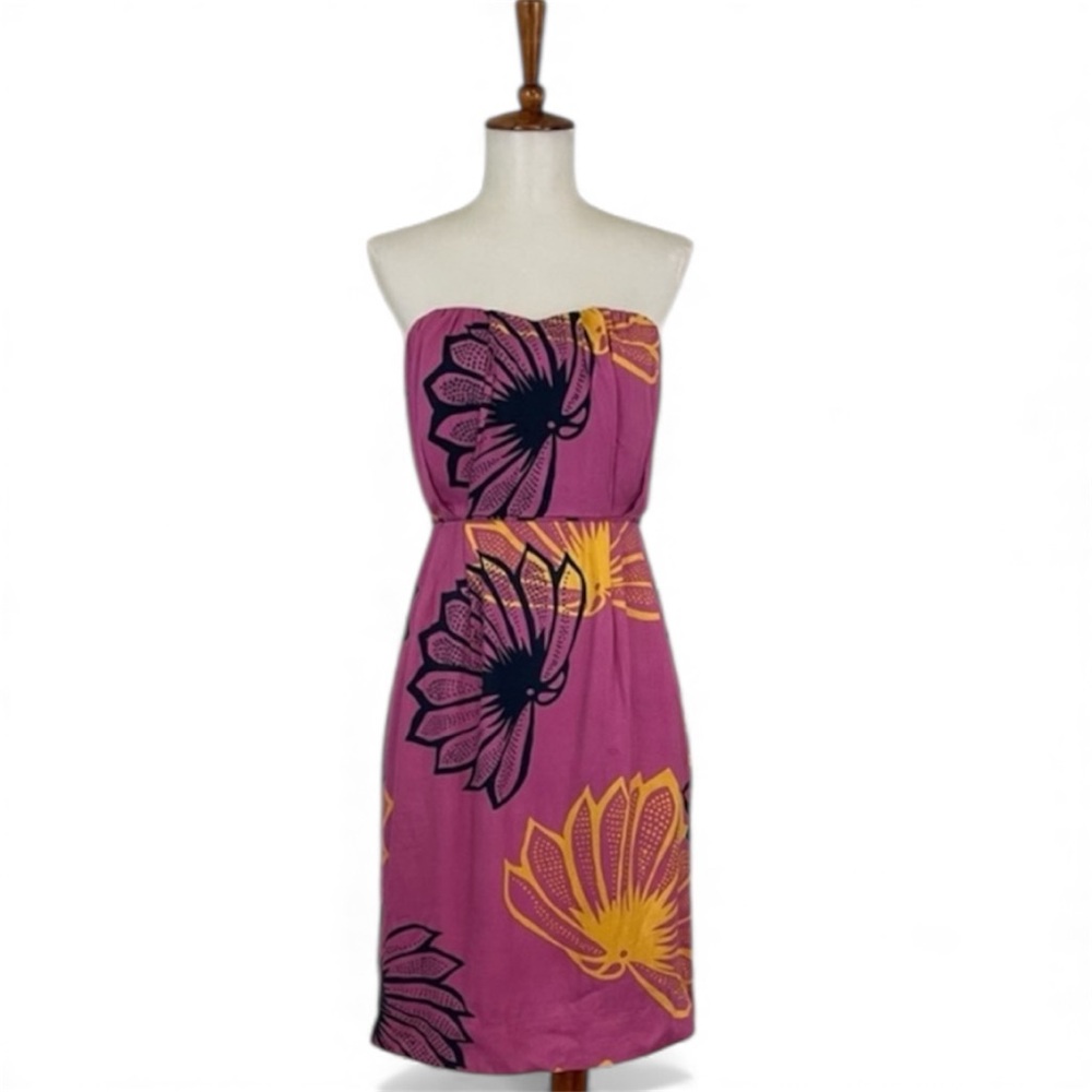 Sariah Anthropologie Agave Dress Women’s 0‎ Burst Strapless Sheath Mini